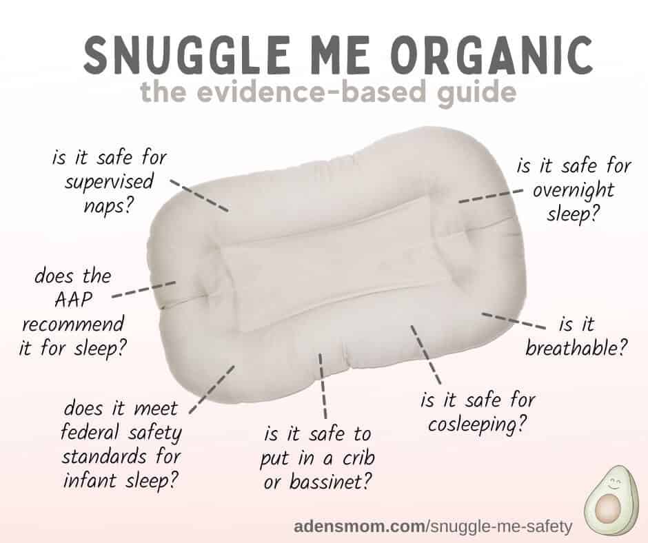 Used snuggle me best sale organic
