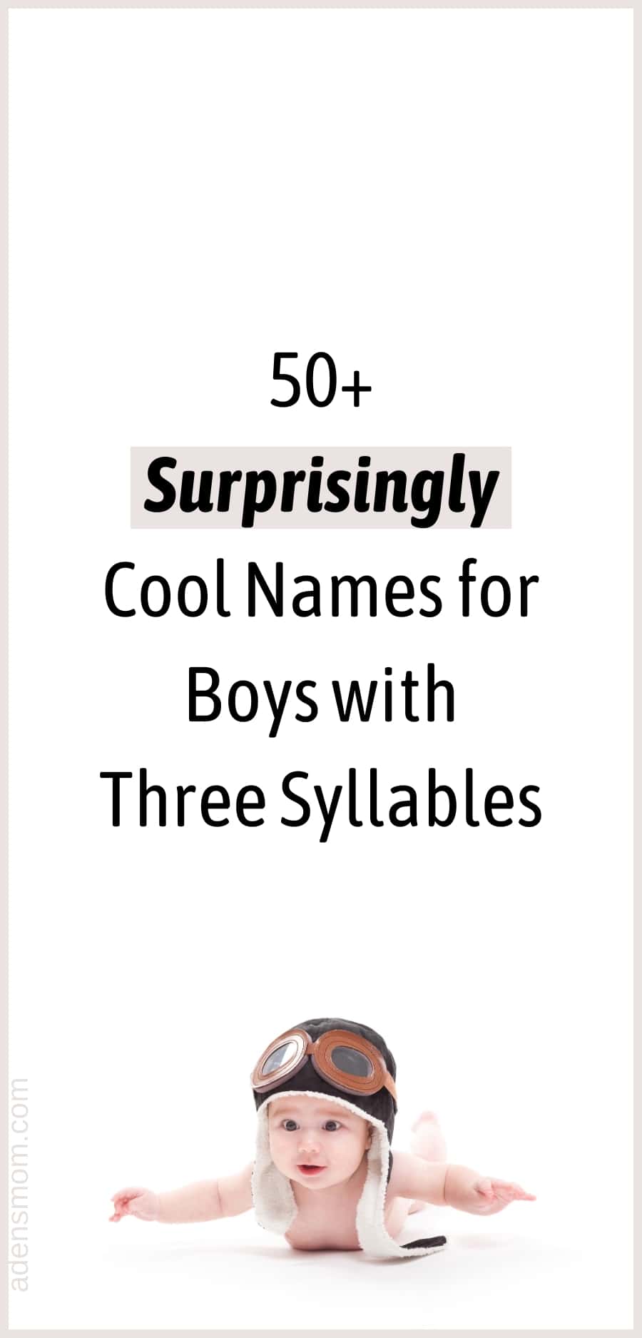 three syllable boy names - long baby names for boys