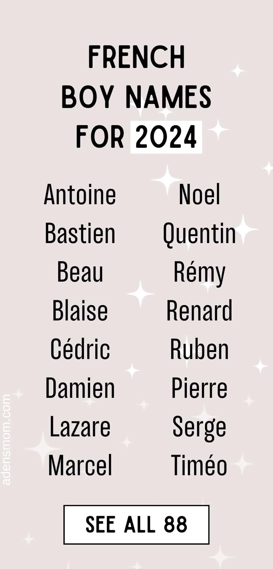 french boy names list
