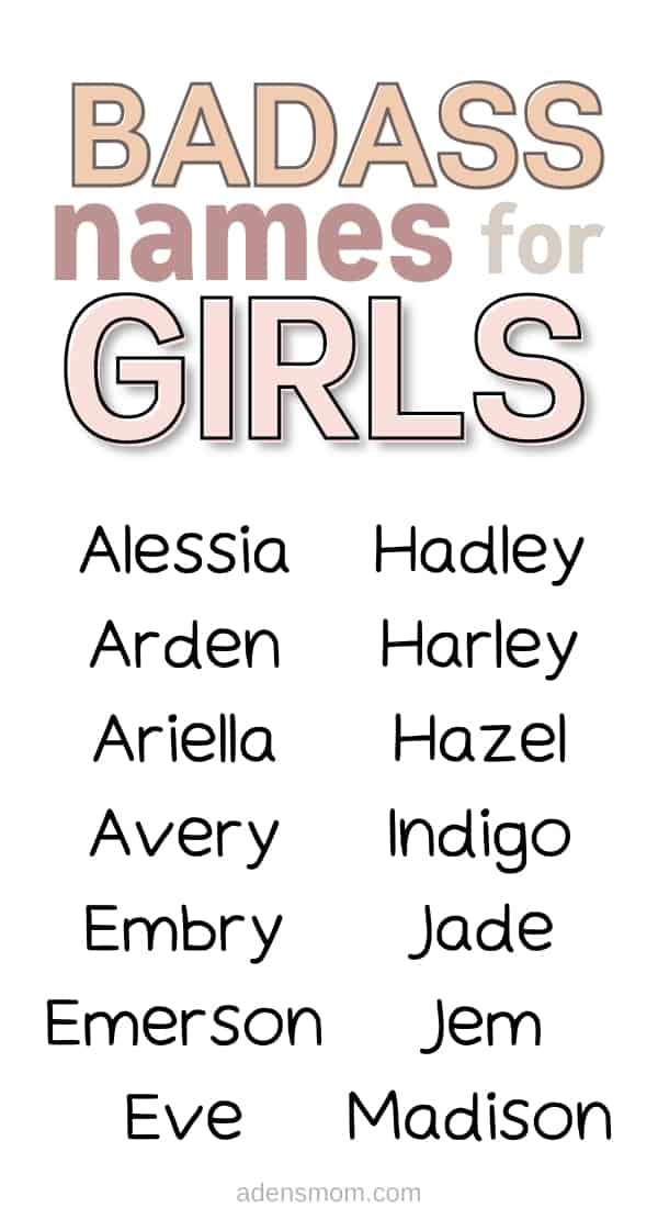 badass names for girls