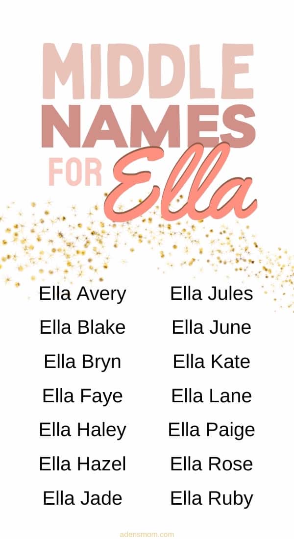 middle names for ella list