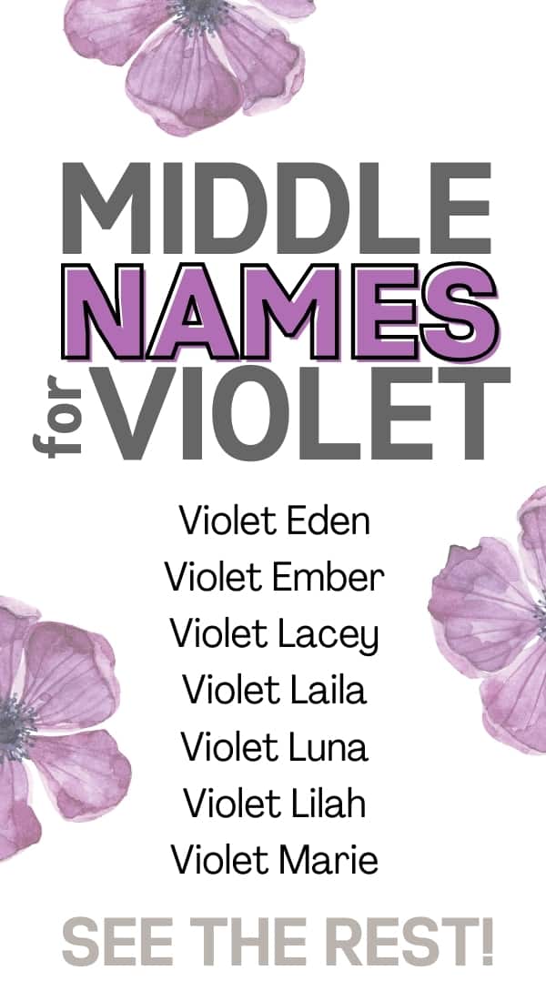 middle names for violet