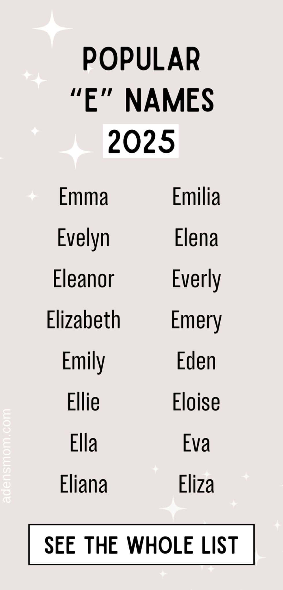 Amazing Baby Girl Names 2025 That Start With E View Photography Amazing Baby Girl Names 2025 That Start With E View Photography