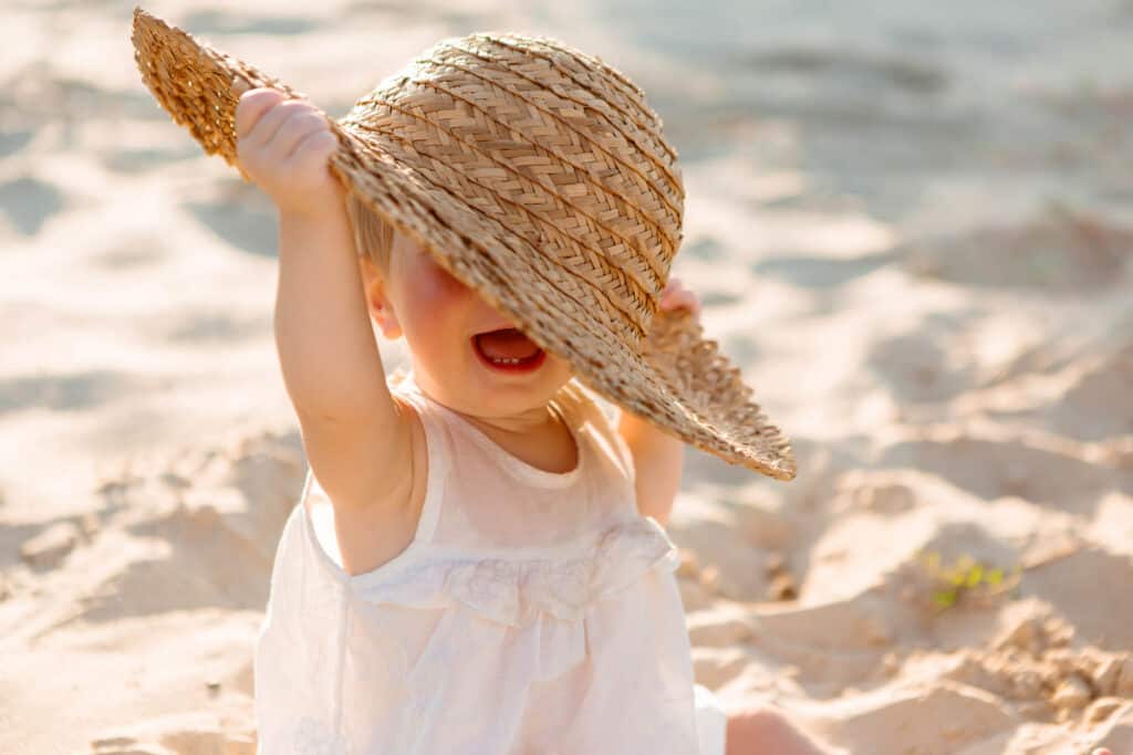 baby girl beach hat