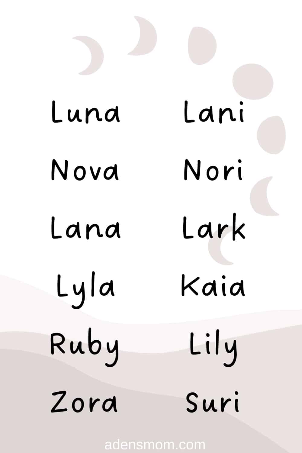 list of names like luna