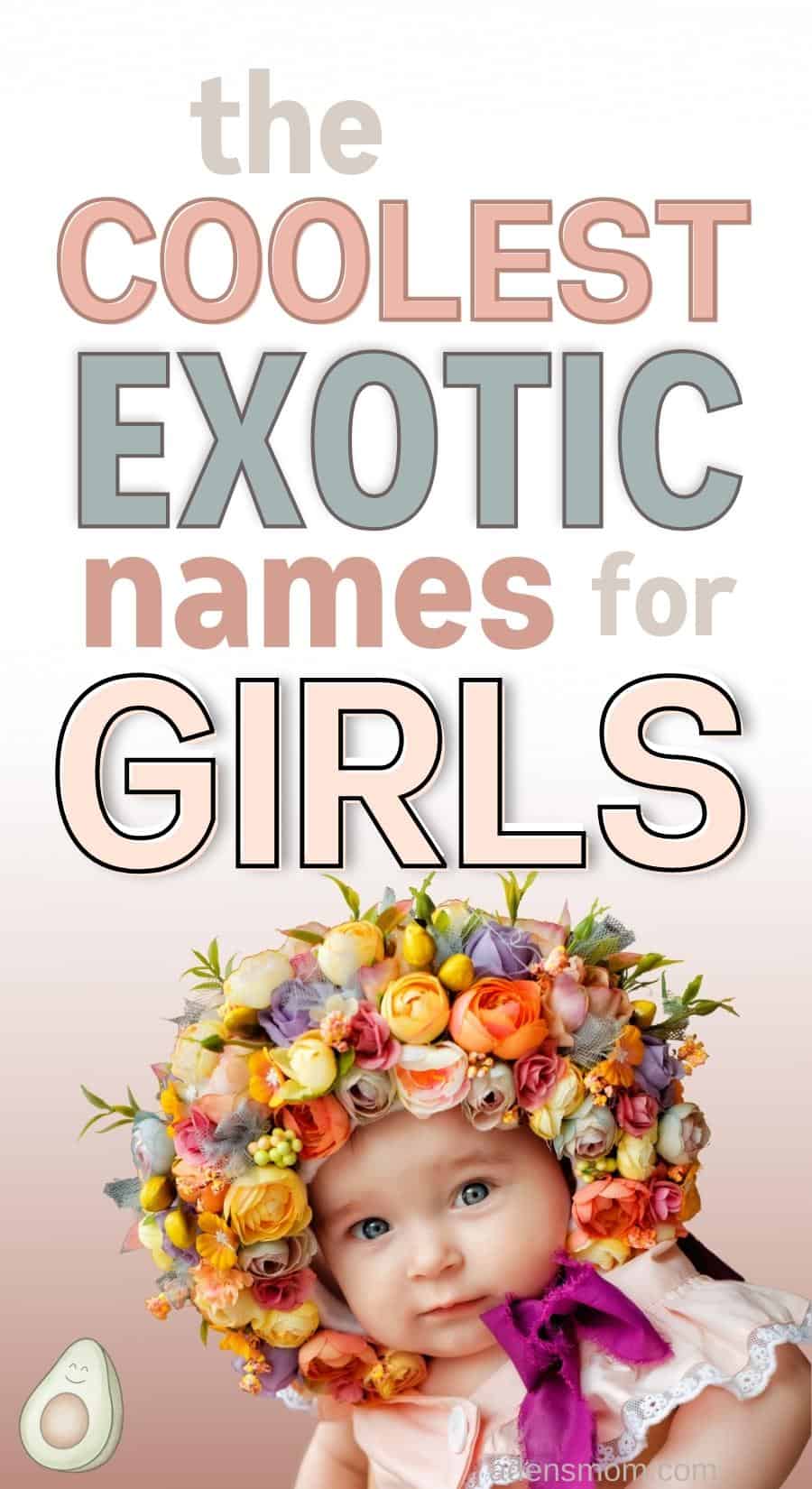 exotic girl names pin