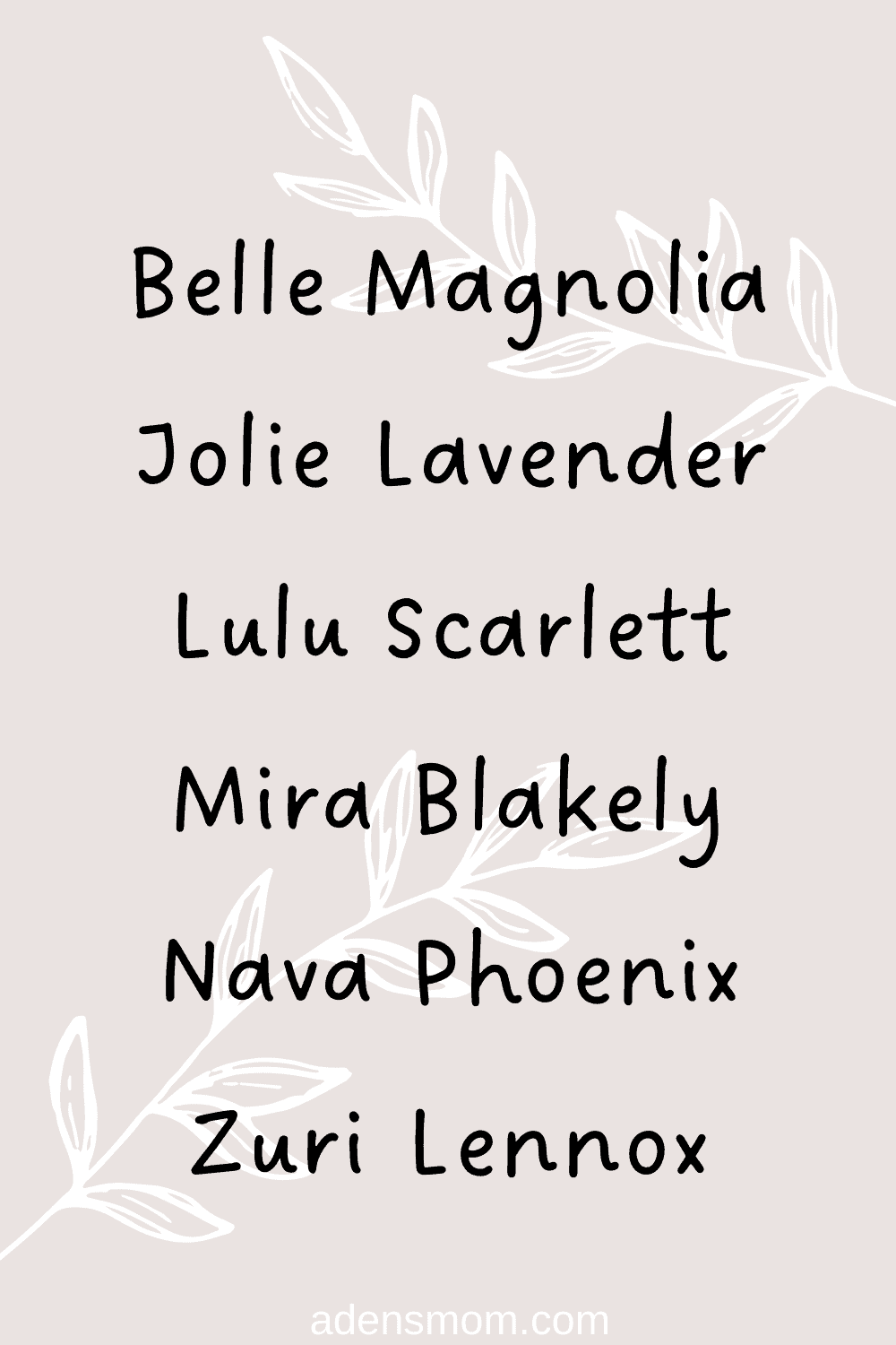 cute girl names that mean beautiful list