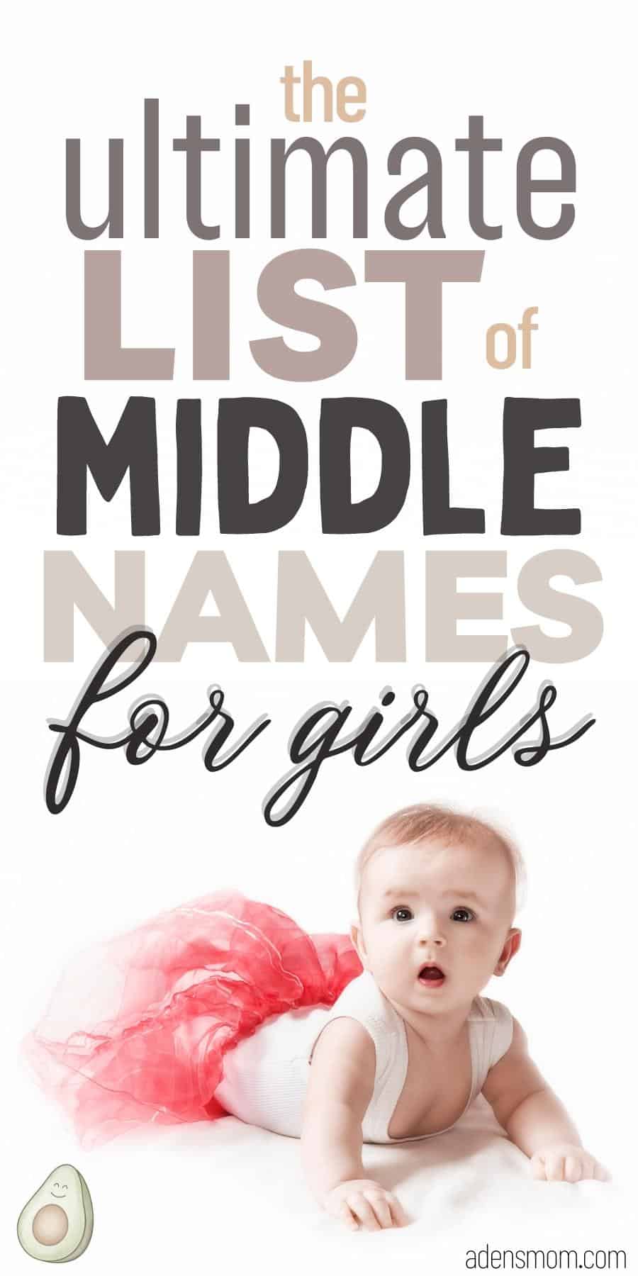 middle names for girls pin