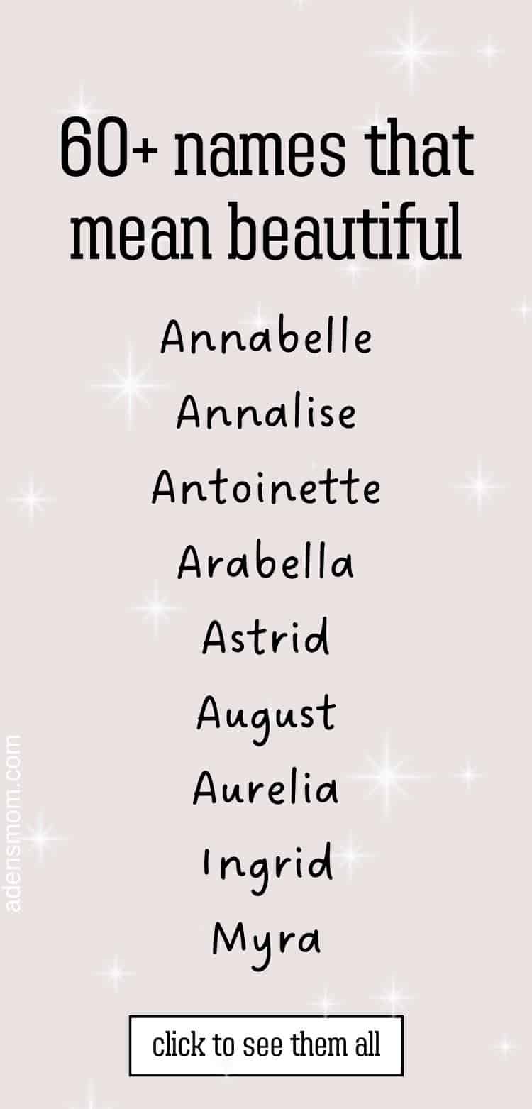 names meaning beautiful