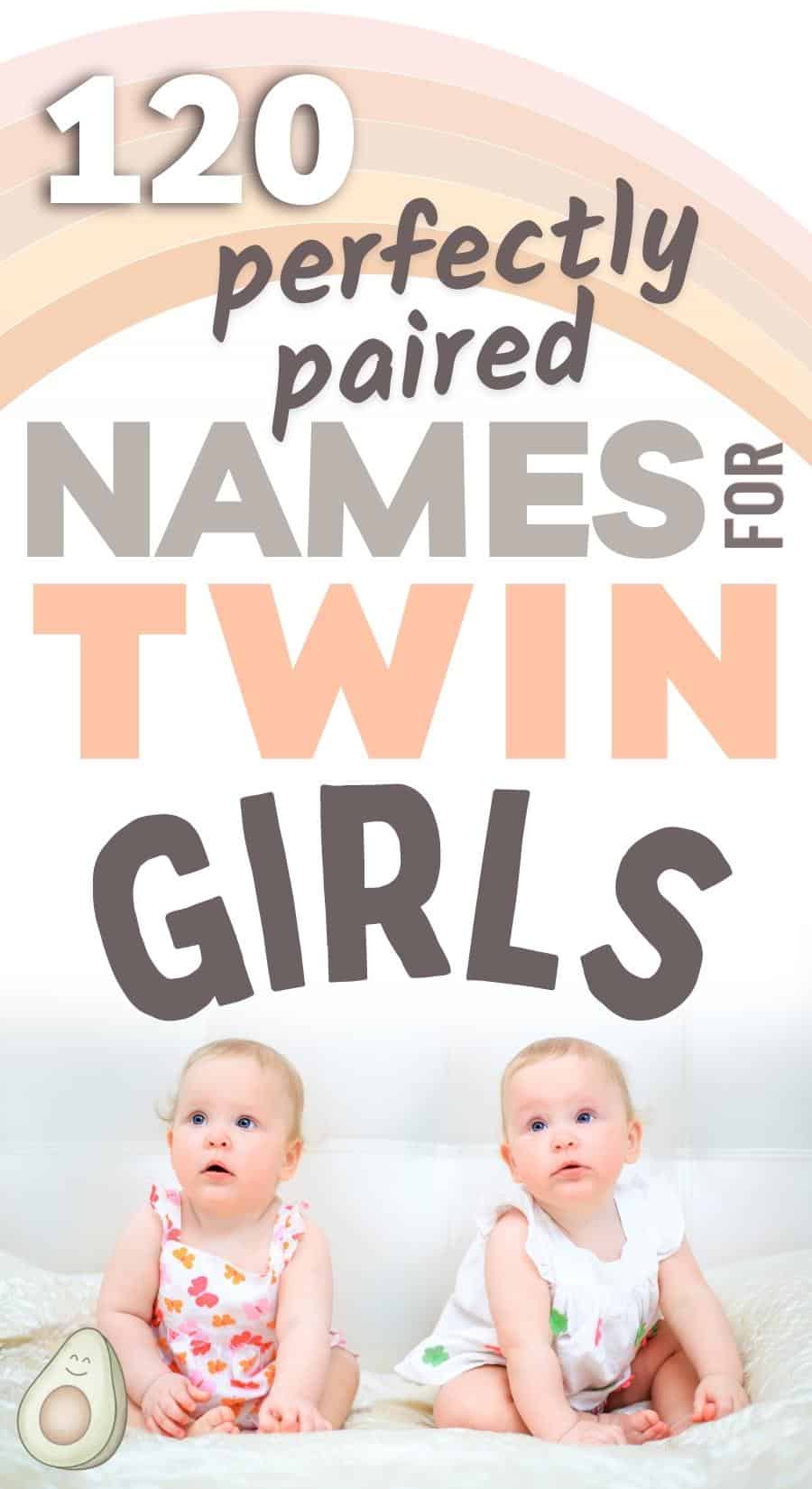 twin girl names pin