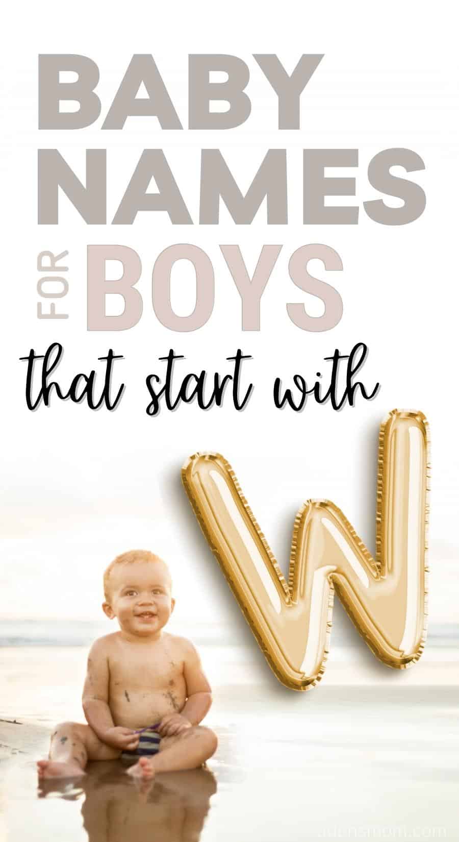Boy Names that Start with W pin