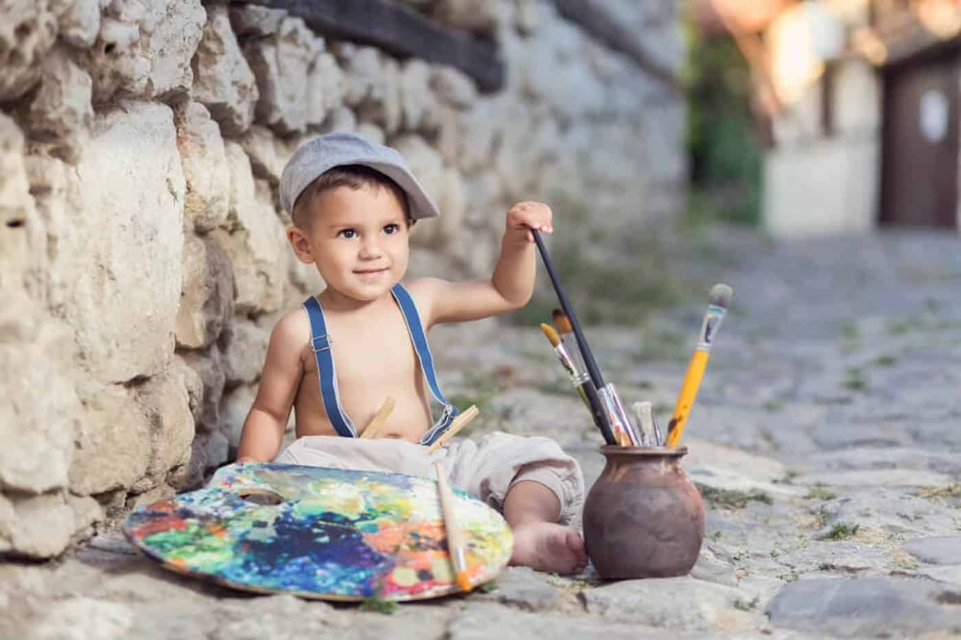 little italian painter baby boy