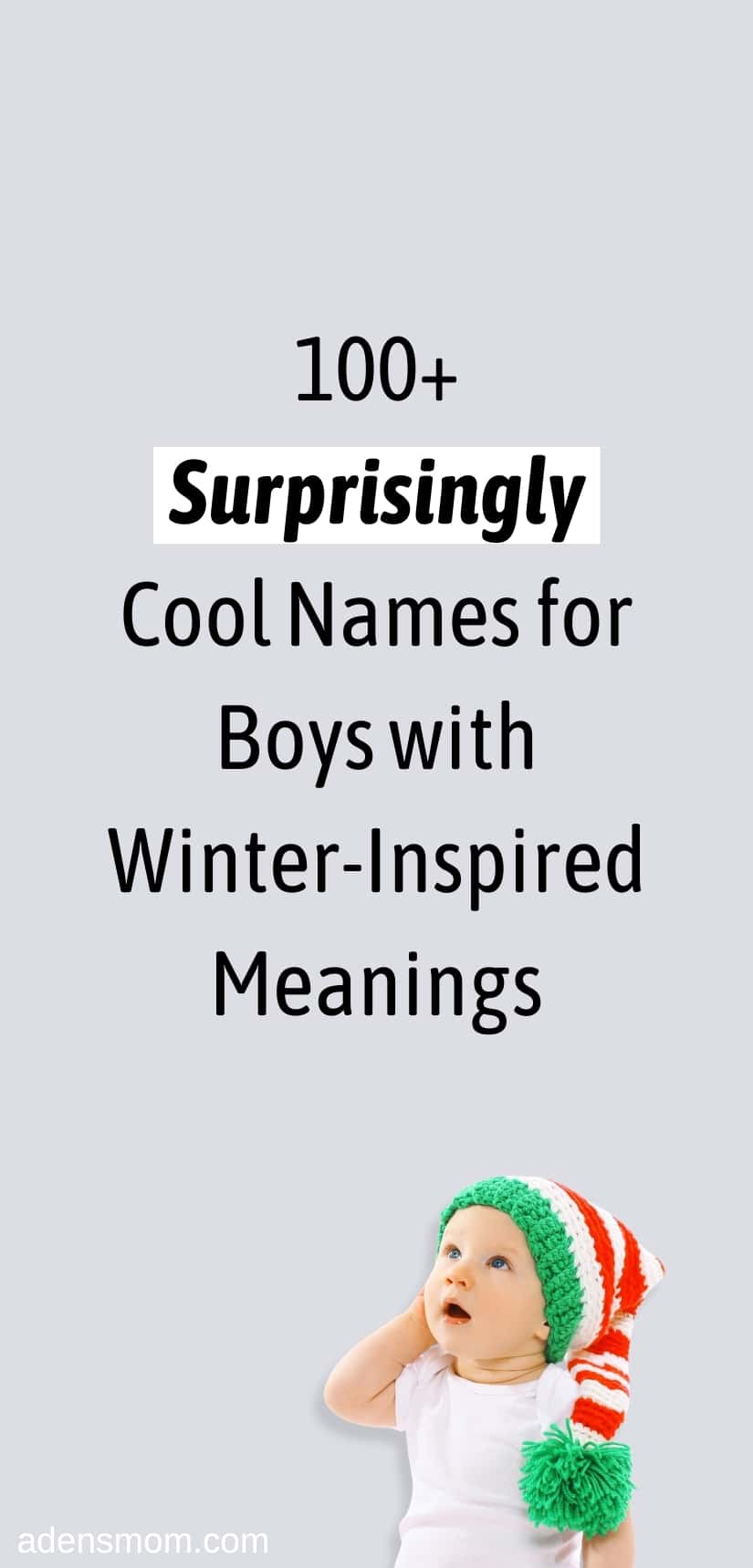 boys names winter inspired meanings