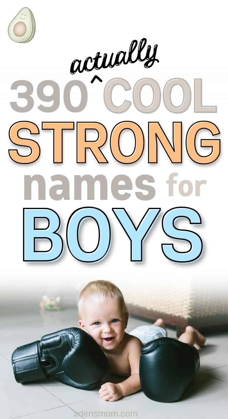 strong boy names pin