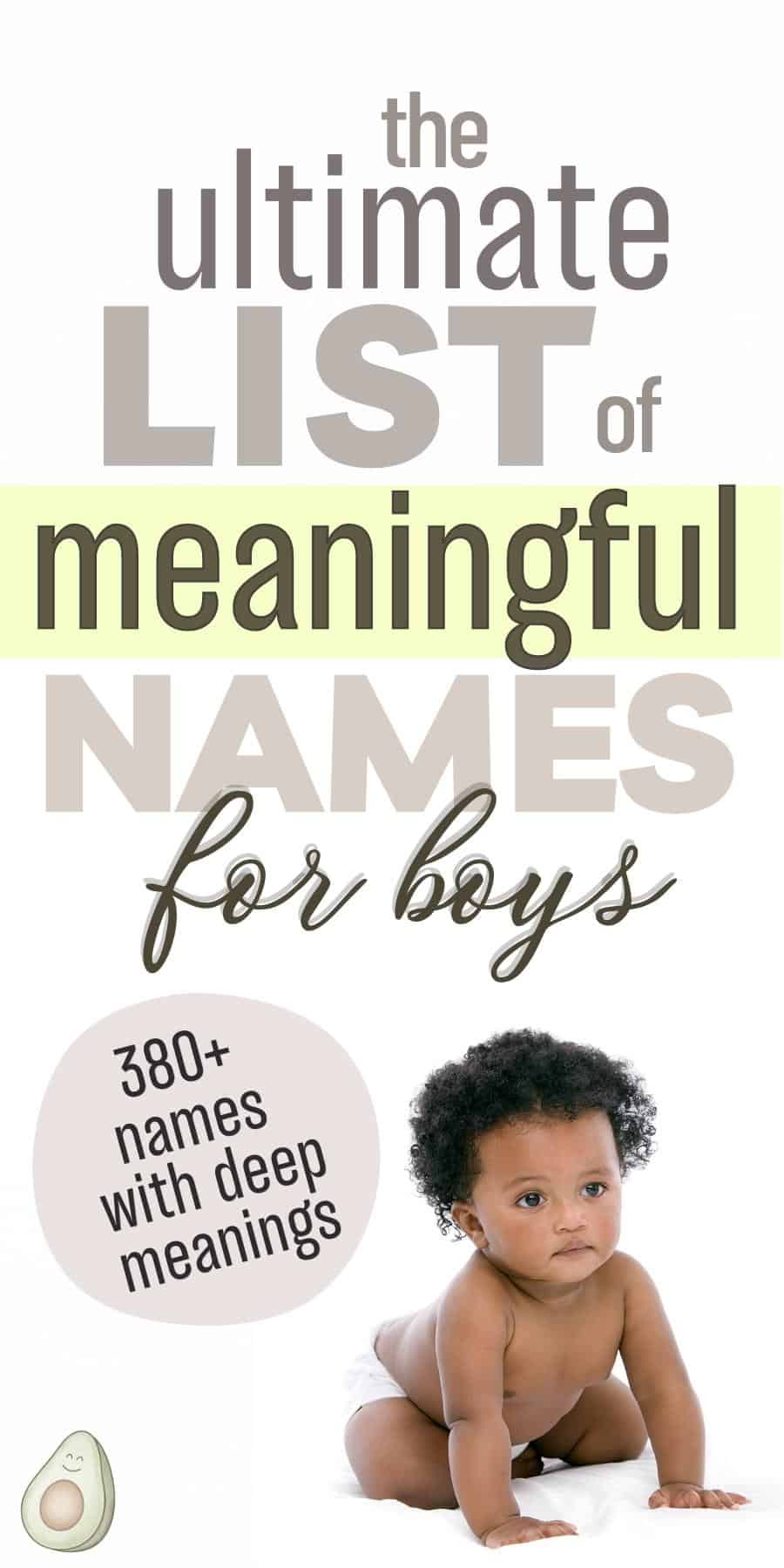 meaningful boy names pin