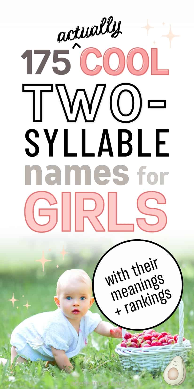 two syllable names for girls