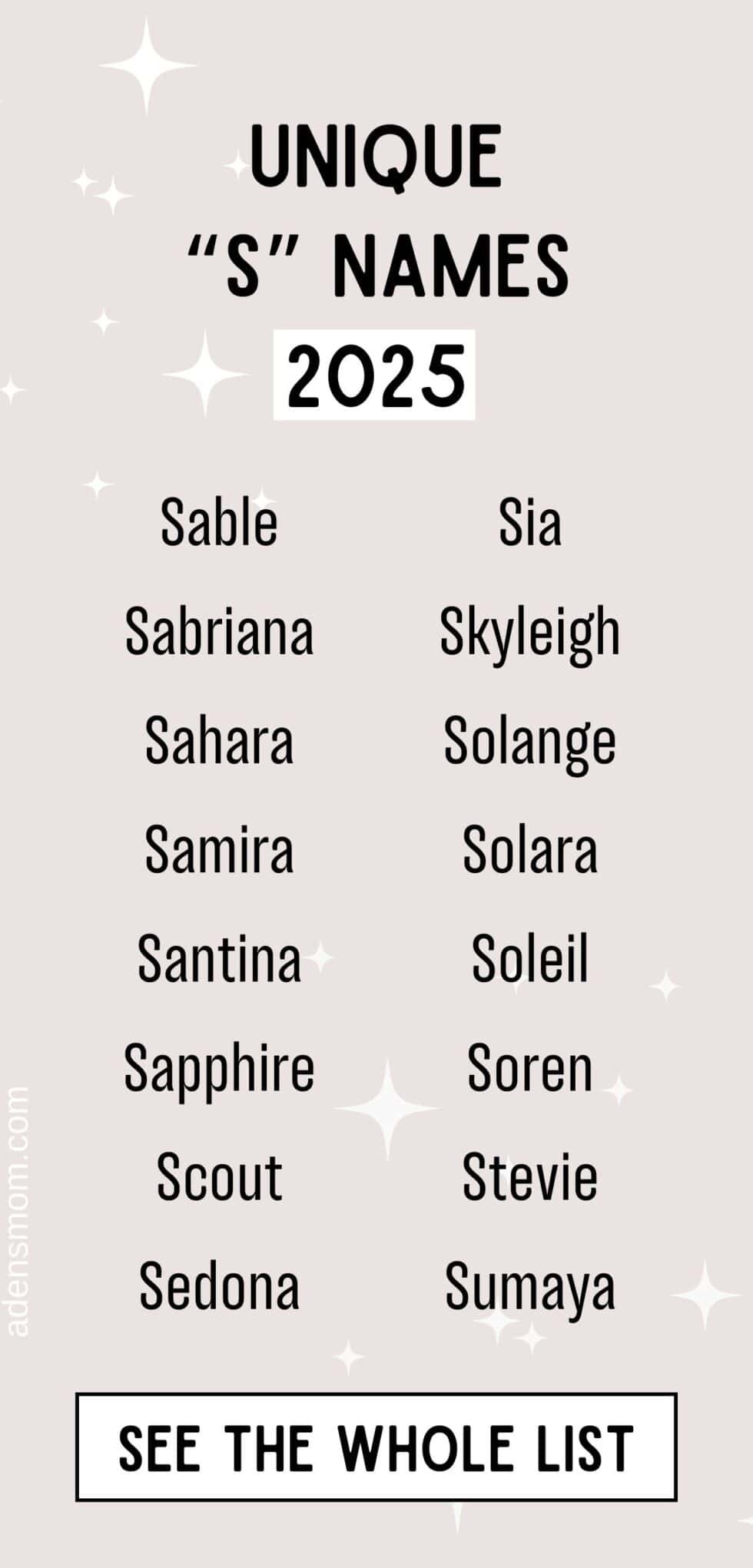 90+ Actually Cool Girl Names that Start with S [New 2025]